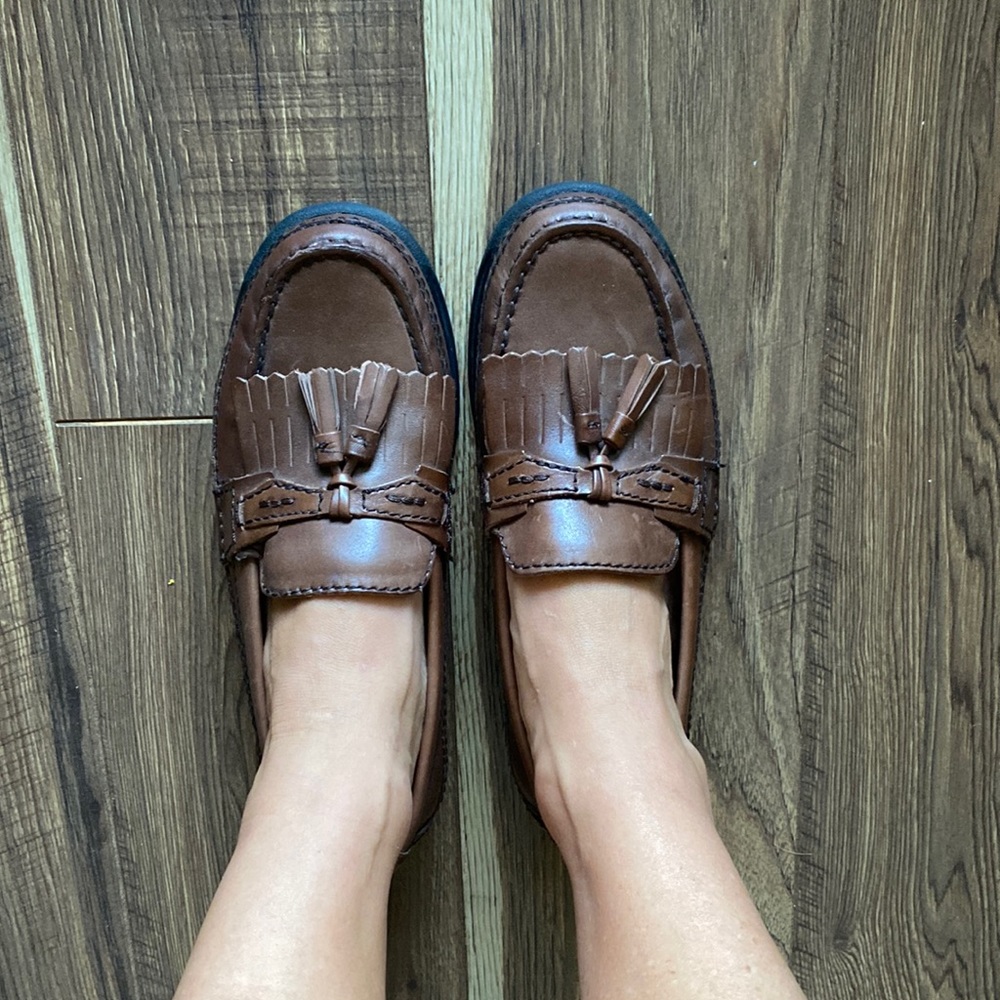 Brown Leather Dockers Loafers